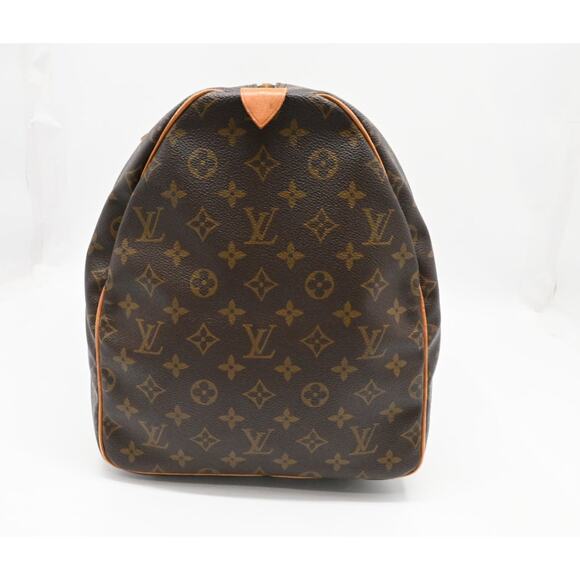 Louis Vuitton Monogram Keepall 55 Authentic Duffle Travel Bag Vintage Boston Bag - Picture 12 of 16